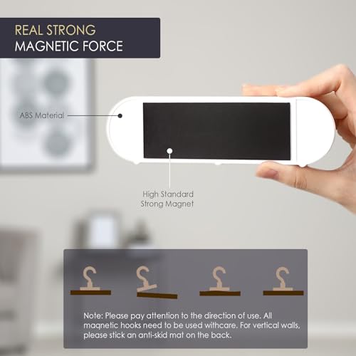 2er-Pack Magnetischer Schlüsselhalter mit 3 Haken für Kühlschrank, Küche und Waschküche