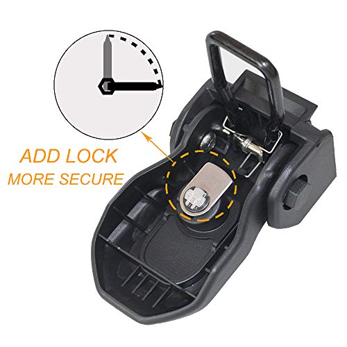 Sukemichi JL Hood Latches, Original Factory Locking Hood Latch Kit for 20182021 Jeep Wrangler