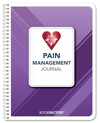 BookFactory Pain Log Book/Pain Management Logbook/Personal Medical Tracking Notebook - 100 Pages, 8.5'' x 11'', Wire-O (Made in USA)