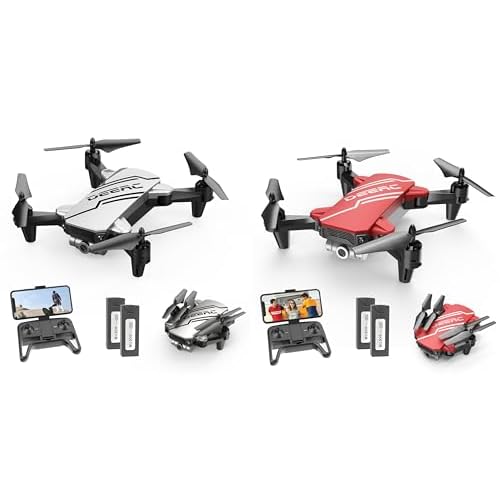 DEERC Drones for kids D20 Silver & D20 Red