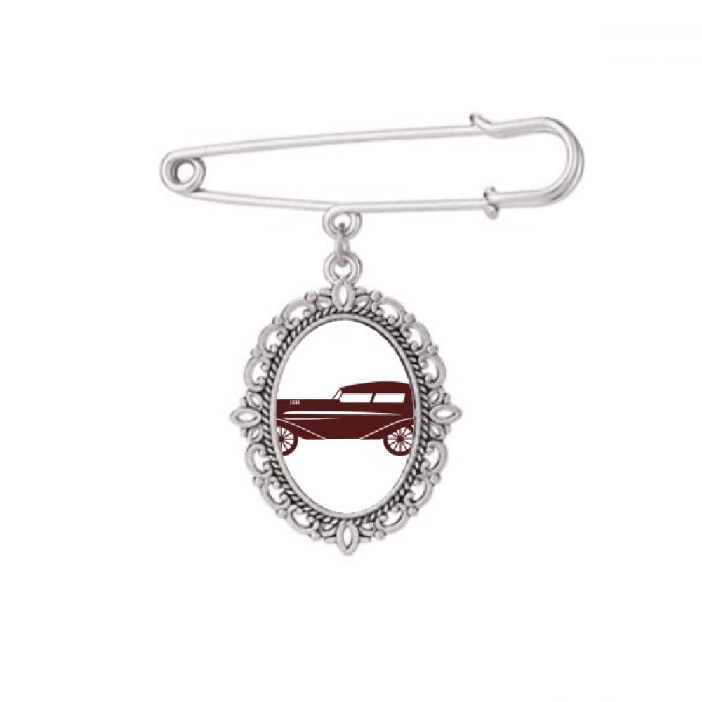 Broche voiture marron style géométrique pour sublimer votre robe de soirée - 5