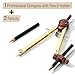 Mr. Pen- Compass for Geometry, Gold, Compass with Pencil, Drawing Compass Drawing Tool, Math Compass, Drafting Tools, Drawing Tools, Geometry Compass, Circle Drawing Tool, Geometry Set