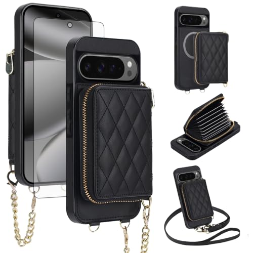 Coque Pixel 9 Pro XL magnétique porte-cartes protection intégrale écran RFID