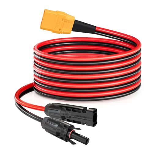[Riceverai] Cavo solare da 10 AWG da 3 m a XT90 e servizio clienti amichevole per 24 mesi. Per qualsiasi domanda, non esitate a contattarci. Vi risponderemo entro 24 ore. Nota: prima dell'uso, assicurarsi che i poli positivo e negativo siano collegati correttamente