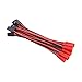 OliYin 10pcs JR Futaba Male Servo Connector Plug to JST Female Adapter Cable 22awg 10cm Silicone Wire for RC Lipo Battery