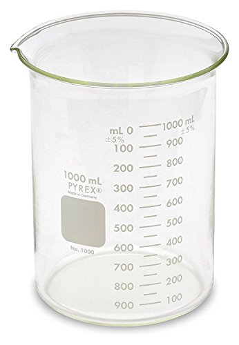 PYREX Griffin Low Form 1000mL Beaker Graduated Ea