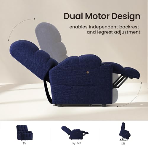 Sillón reclinable plegable metálico azul miniatura 3