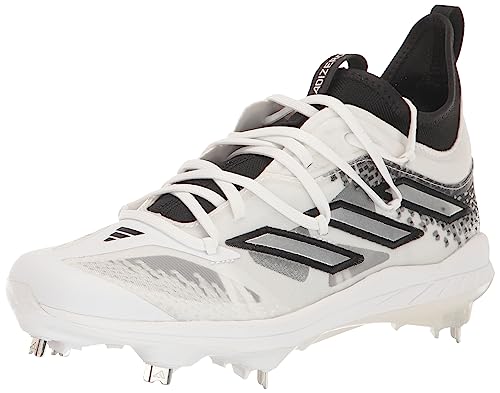 adidas Men's Adizero Afterburner 9 NWV Sneaker, Core Black/Silver Metallic/White, 14