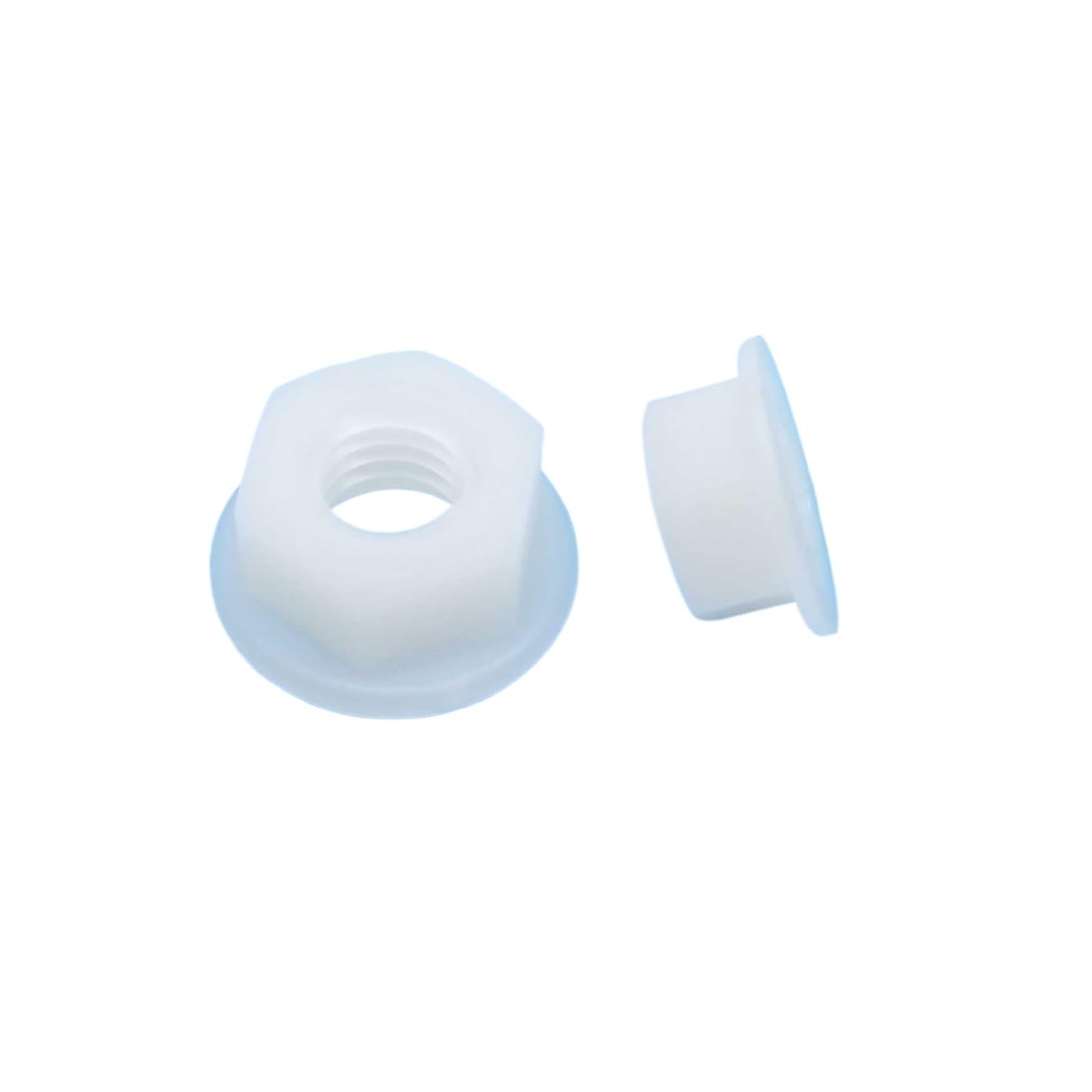 Nylon Sechskantmuttern Mit Flansch – Metrisch M3 Bis M12, Schwarz/weiß, PA66