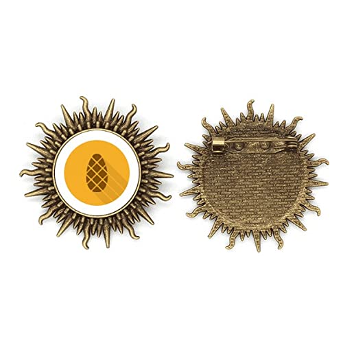 Broche en métal orange de Thanksgiving cadeau de saison pour amateurs de broches