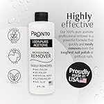 Pronto 100% Acetone Gel Nail Polish Remover - Gel Polish Remover for Nails | Acetone Nail Polish Remover For Nails for Removal of Glue, Gel, Acrylic & Dip | Gel Polish Remover, 8 Fl oz - Image 2