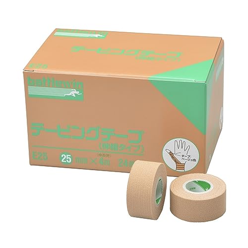 ニチバン バトルウィン テーピングテープ 24巻入り 25mm×4m E25
