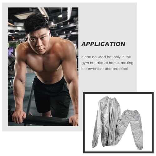 Conjunto versátil para quemar grasa abdominal con ropa de sauna TEHAUX 6