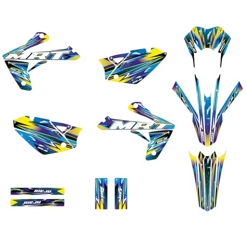 KIT DECO RIEJU MRT 50 DE 2009 à 2021 GALAXIE (Bleu/Jaune)