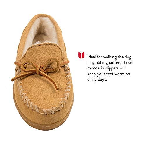 Minnetonka Men's 3901 Pile Hardsole Pile Lined Slipper,Tan,10 M Us #TOP7