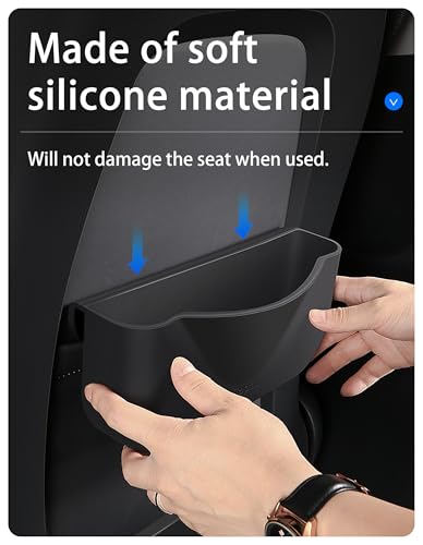 ThinsGo Silikon Aufbewahrungsbox Organizer 2. Reihe Sitzlehne Lagerung Praktische Lagerung Autozubehör