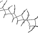 Jandei - Guirnalda 20m 200 Leds con Panel Solar 8 funciones Batería Litio Recargable 1200mA (Blanco frío 6000K)