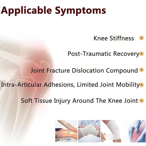 Knee Joint Rehabilitation Training Device, Leg Knee Home Exerciser-10°-140°Flexion/Extension Bidirectionaltraininge Lower Limb Stiffness Bending Straightening Large Angle