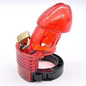 SeLgurFos Chastity Belt Plastic Chastity Cage For Men Penis Cage Adjustable Ring Size and Length Fetish Erotic Sex Toy