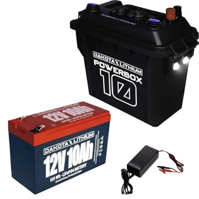 Dakota Lithium Power Box with 12V 10Ah LiFePO4 Battery Included
