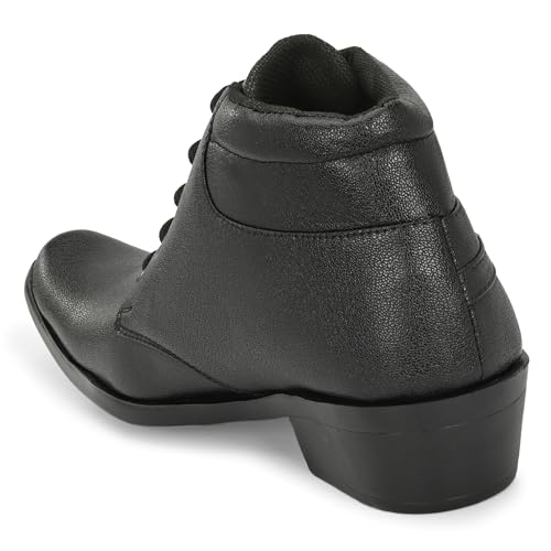 Image of Karaddi mens Mid Top Formal Boot Lace-up Shoes Aa098 Ankle Boot