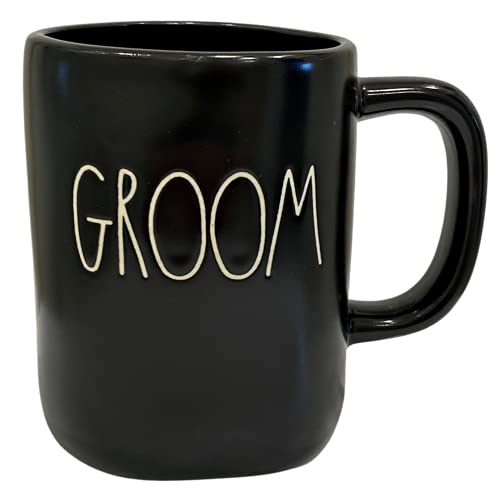 Taza de cerámica Rae Dunn para café y té negra miniatura 1