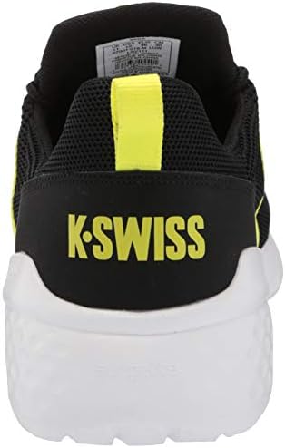 K-Swiss mens Sector Sneaker, Black/Optic Yellow/White, 9 US | Image 2