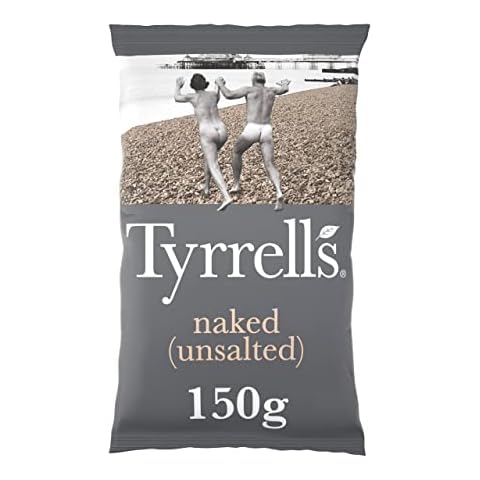 Tyrrells Naked Sharing Crisps, 150g Bag Cover