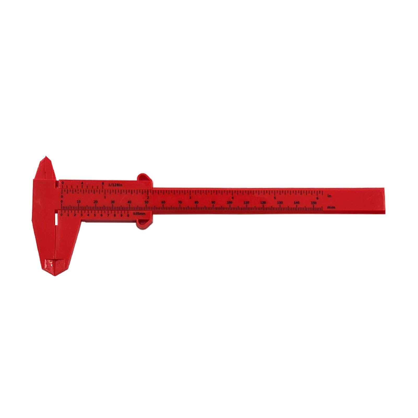 150mm Double Scale Vernier Caliper for Precisions Measurement with Inch and MM Marking for School Student Plasticss Caliper Measuring Tool