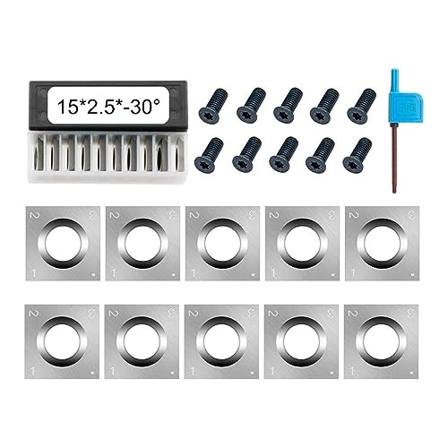 10 piezas de insertos cuadrados de carburo para madera miniatura 1