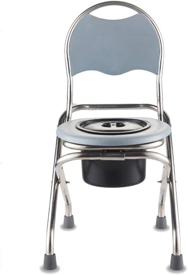 Chaise de toilette percée amovible dossier confortable pour personne âgée