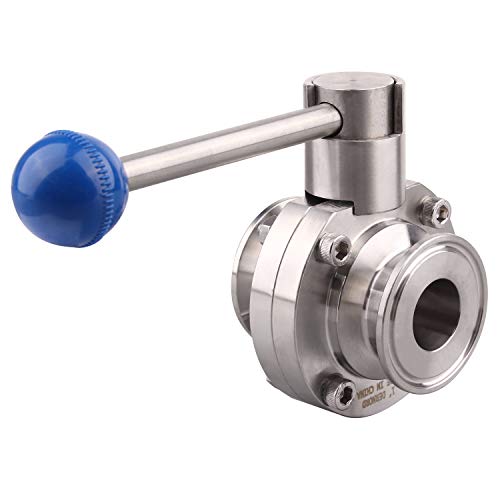 Robinet papillon Tri-Clamp 1" en inox 304 pour micro-brasserie et cuve maison - 3