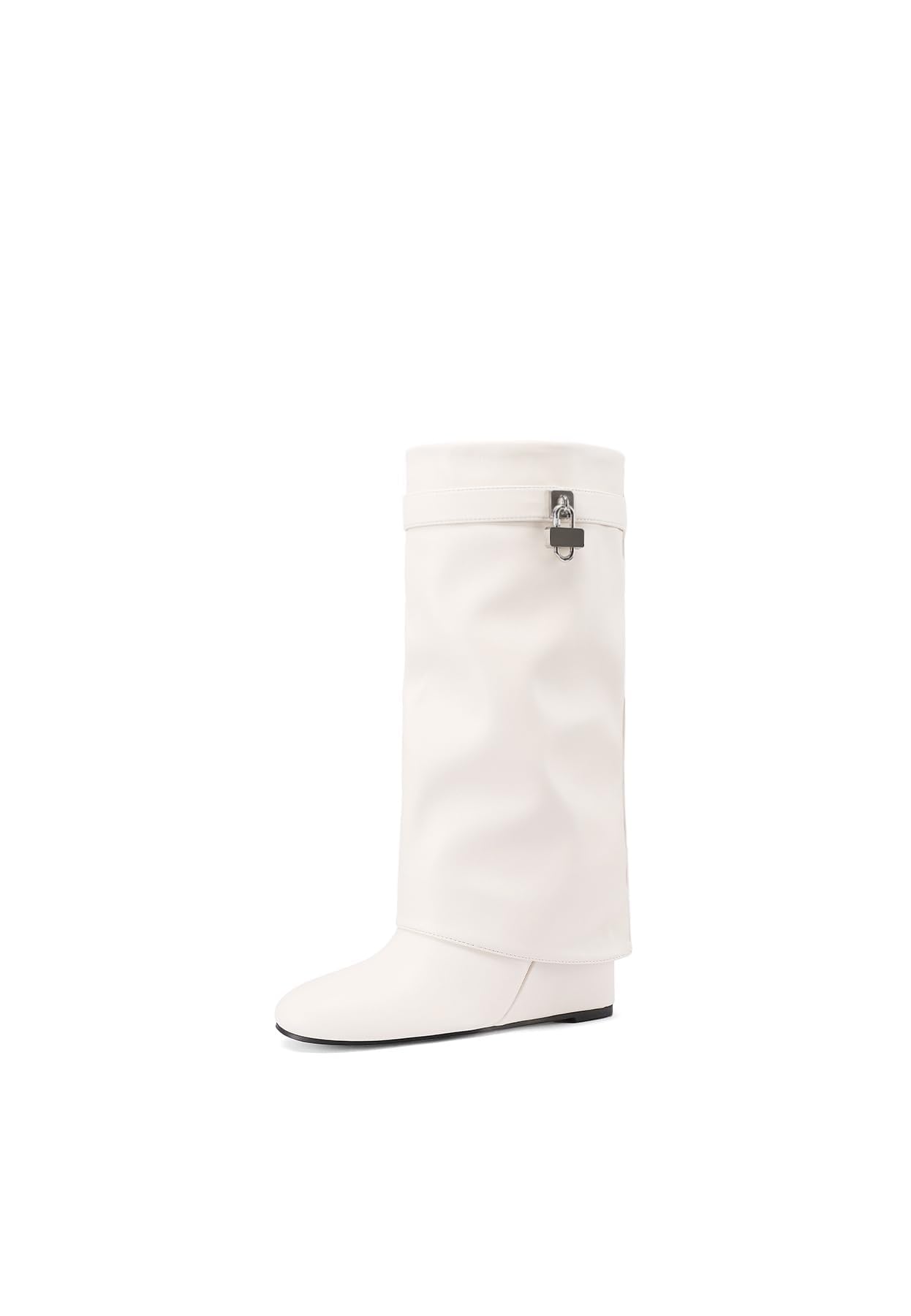 QUEEN HELENA Stivali con Zeppa a Gambale Largo Donna K4007