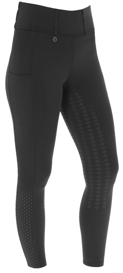 Legging d'équitation noir Covalliero FS 2025 pantalon cheval taille haute stretch