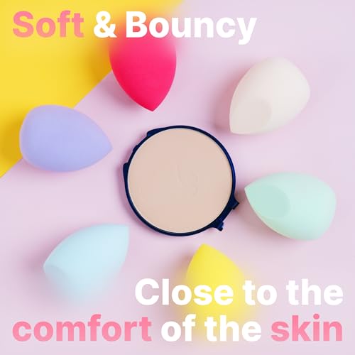 Makeup Sponge For Foundation, 6 Pcs Set Beauty Blender Sponges, Latex Free, Super Soft, Dry & Wet Use Make up Sponges for Face, Beauty Gift Set (Multicolored) - Image 5