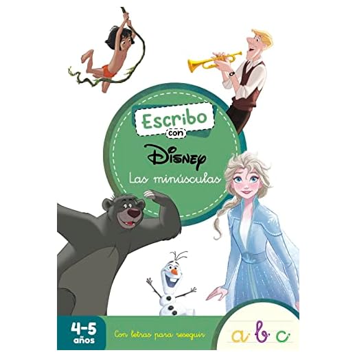 Escribo con Disney. Las minúsculas (4-5 años) (Disney. Primeros aprendizajes): Con letras para reseguir (Aprendo con Disney)