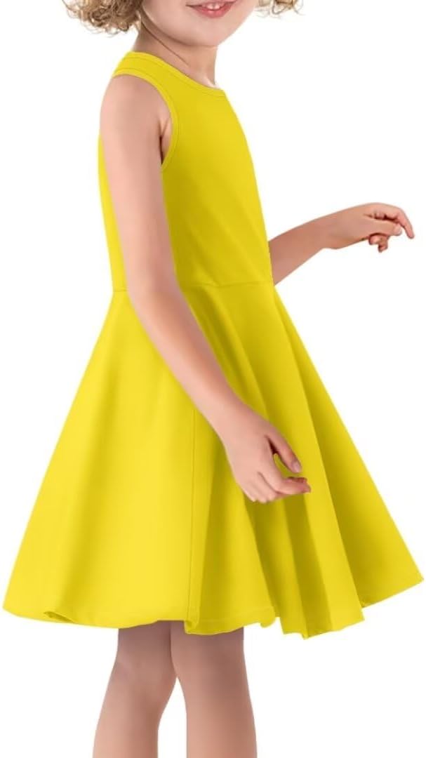 Beauty Collector Dress for Girls 3-16 Sleeveless Skater Dress A Line Flared Party Dresses