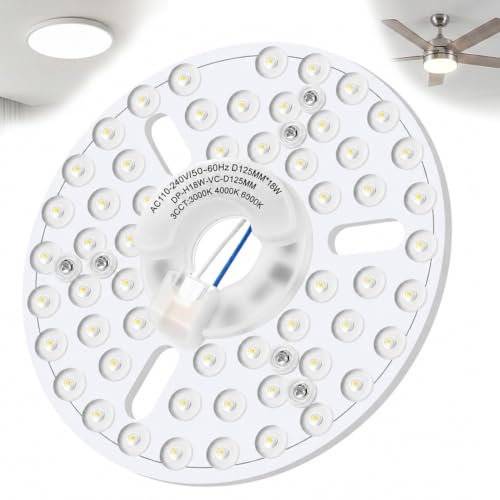 DUSEKI Kit de Reemplazo Luz LED 18W para Ventilador de Techo