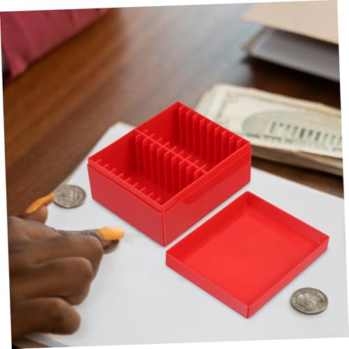 Caja plástica para monedas con 20 ranuras organizadoras miniatura 6