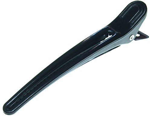 Preisvergleich Produktbild Professional Hairdresser's Schwarz Teilungs Clips (x10)