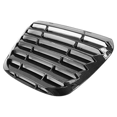 IKON MOTORSPORTS, Window Louver Compatible with 2020-2025 Toyota GR Supra A90 A91, Rear Window Louver Windshield Sun Shade Cover Bodykit IKON Style PP Polypropylene Carbon Fiber Print, 2021 2022