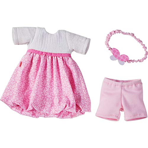 HABA 305555 - Set di Abiti da Sogno, Set di Vestiti, Fascia per Capelli e Pantaloni, Accessori per Bambole per Tutte Le Bambole 32 cm, Giocattolo a Partire dai 18 Mesi