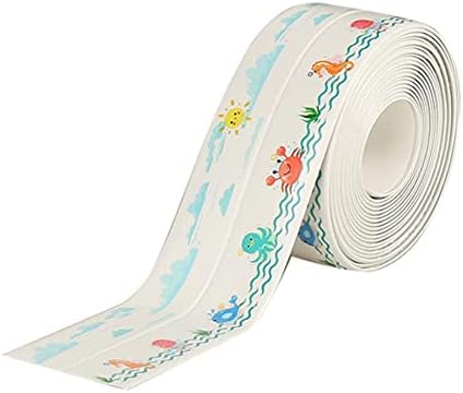 2Rolls Seal Strip Anti-Collision Waterproof Self Adhesive Caulk Strip Sealing Tape for Sink Bathroom Kitchen (4)
