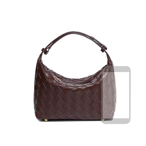 Woven Purse for Women, Braided Vegan Leather Woven Bag, Slouchy