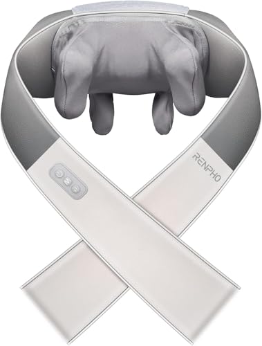 RENPHO 3D ネック&ショルダーマッサージャー【医療機器認証取得】 ネックマッサージャー 肩こり 解消 マッサージ機 はさみ揉み 首/肩/腰/背中/太もも 2モード切替 2段階強度 リラックス 洗えるファスナー付き布カバー RP-SNM063（Amazon）