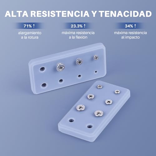 Resina ELEGOO 8K ABS-Like para Impresión 3D LCD/DLP, UV 405nm, 2000g, Gris. - Fernando Cortés