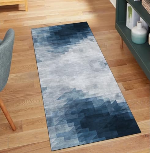 Alfombra larga de cocina y pasillo transitable con diseño abstracto lavable 2