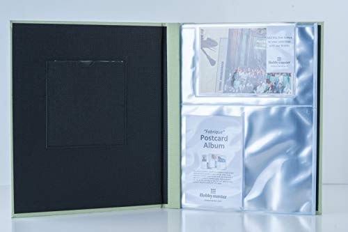 Fabrique Postcard Collecting Album, Spring Green, 8 1/2 x 11" Post Bound Album