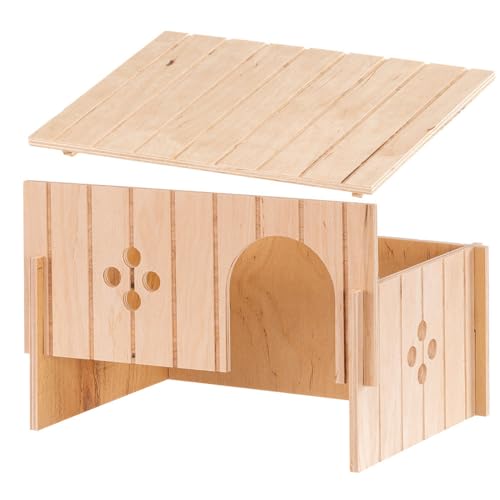 Ferplast SIN 4646, Casinha para Roedores, Madeira Ferplast para Roedores e outros animais pequenos,