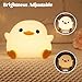 YuanDian Dodo Duck LED Nachtlicht, Veilleuse enfant, Niedliche Silikon-Enten-Lampe für Schlafzimmer, Wohnzimmer - Wiederaufladbar, Touch Sensor Nachttischlampe
